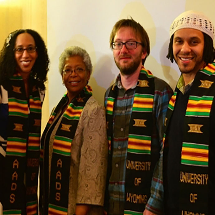 Picture of four faculty members in the African American and Diaspora Studies Program