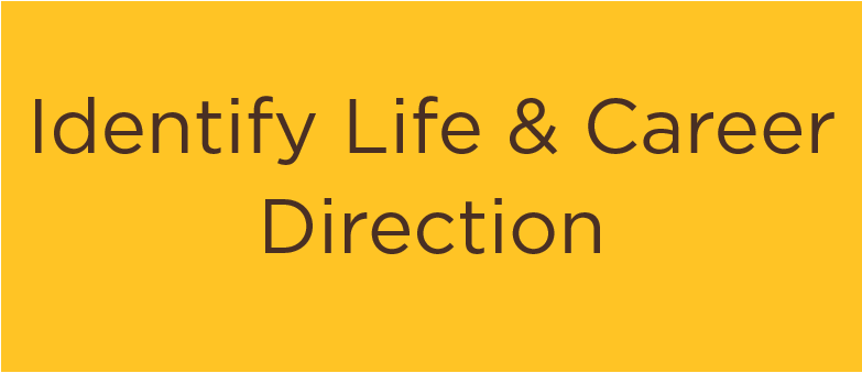 identify life and career direction box