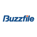 buzzfile logo - blue and red