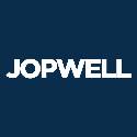 jopwell logo - blue and white