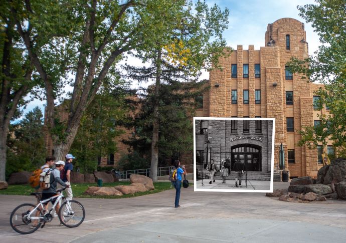 University of wyoming union. Camparing now and the 1950's