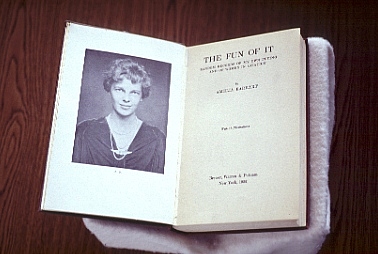 The Fun of It book with photo of Amelia Earhart