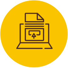 icon of application on computer