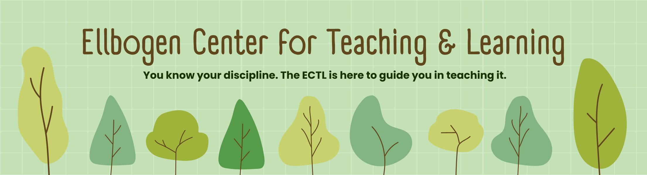 The Ellbogen Center for Teaching & Learning. You know your discipline. The ECTL is here to guide you in teaching it.
