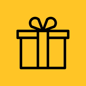 flat icon of a present (gift)