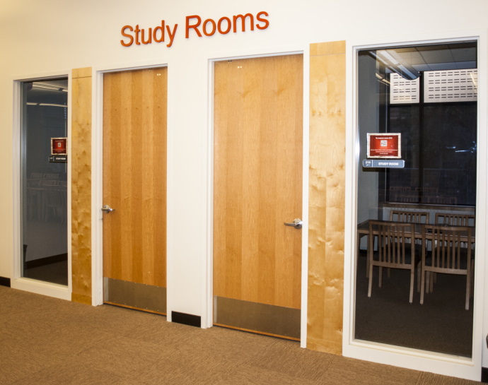 exterior of study rooms in Coe LIbrary