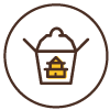 Icon of takeout container