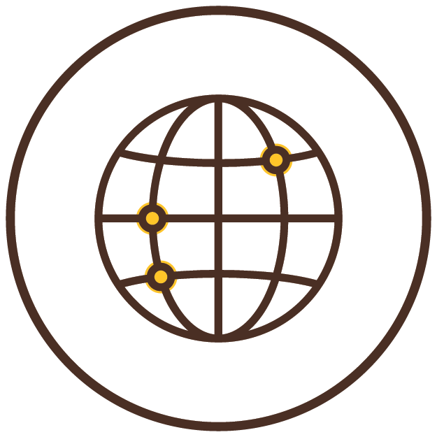 icon of a technology network
