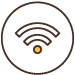 Icon of a wifi symbol