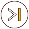 icon of skip symbol