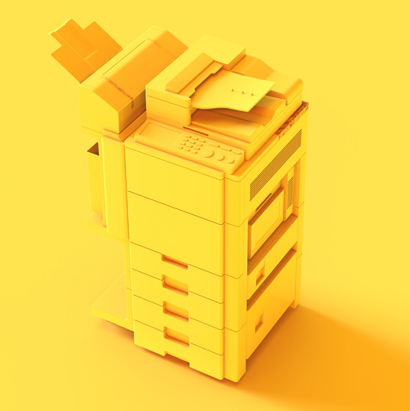 Gold colored copier