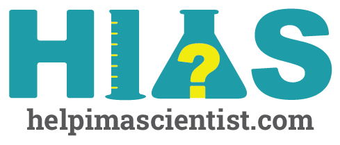 Help, I'm a Scientist logo with URL